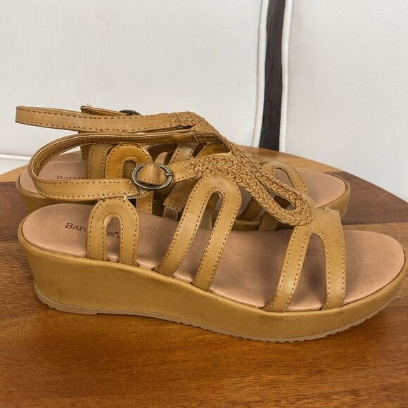 Baretraps Wilma Wedge Sandal Caramel Size 7.5 - Picture 3 of 6